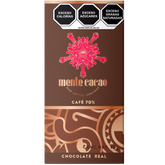 Barra Chocolate Mente Cacao Amargo 80% Cacao con Café 85g