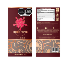 Mind Chocolate Bar Bitter Cocoa 100% Cocoa 85g