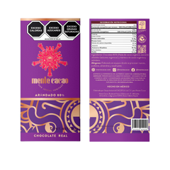 Mente Bitter Cocoa Chocolate Bar 80% Cocoa with Blueberry 85g