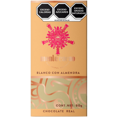Mente Cocoa White Chocolate Bar 32% Cocoa with Almonds 85g