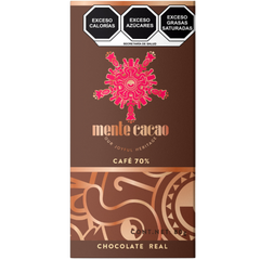 Mente Bitter Cocoa Chocolate Bar 80% Cocoa with Coffee 85g