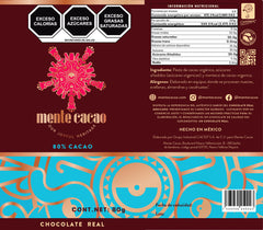 Mind Chocolate Bar Bitter Cocoa 80% Cocoa 85g
